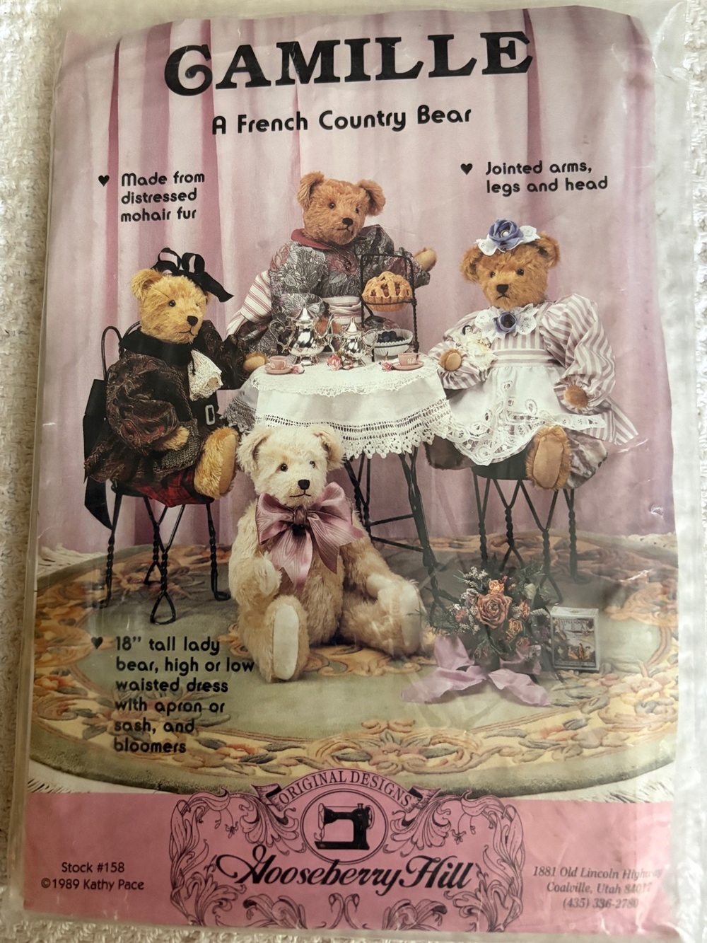 Gooseberry Hill Pattern for Camille, a French Country Bear